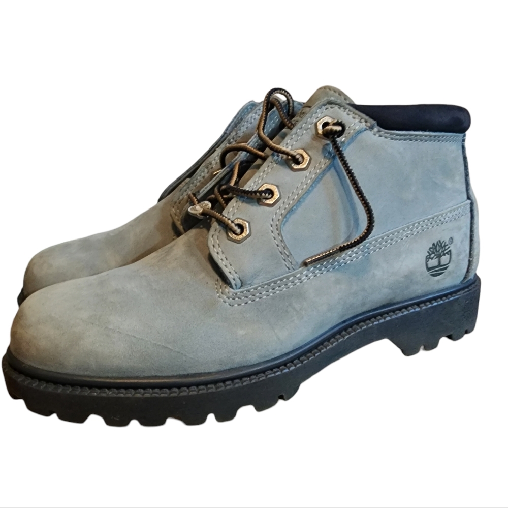 EUC Timberland Light Blue Nellie Chukka Lace-Up Ankle Boot